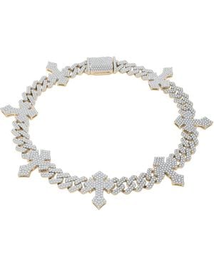 Macy's Cross Diamond Bracelet (4 Ct. T.w. - Metallic