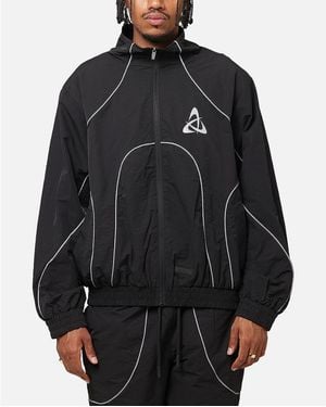 The Anti Order Stereo Nylon Track Jacket - Black