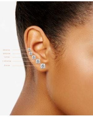 GIA Certified Diamonds Gia Certified Diamond Stud Earrings 1 2 2 Ct. T.w. In 14k Gold - Brown