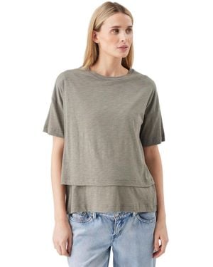 Ripe Maternity Claud Nursing Tee - Gray