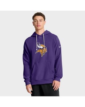 Nike Minnesota Vikings Sideline Initial Home Performance Pullover Hoodie - Purple