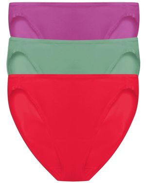 Natori Bliss Bare Pima Cotton Bikini 3-pack - Pink