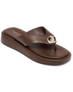 Therapy Australia Val Square Toe Thong Sandal - Black