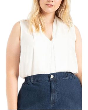 Eloquii Plus Size The Ultimate Layering Tank - White