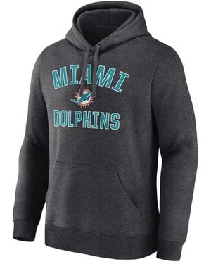 LOGO ATHLETIC Miami Dolphins Arch Victory Hoodie - Gray