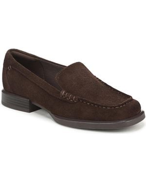 27 EDIT Naturalizer Henley Suede Round Toe Loafers - Brown