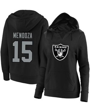 Fanatics Fernando Mendoza Las Vegas Raiders Plus Size Player Name & Number V-neck Hoodie - Black