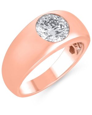 Badgley Mischka Lab Grown White Diamond Solitaire Ring (1-1/2 Ct. T.w. - Metallic