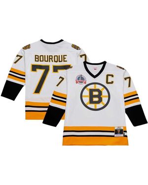 Mitchell & Ness Ray Bourque Boston Bruins Captain Patch 1989/90 Blue Line Player Jersey - White