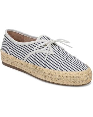 On 34th Lace Up Almond Toe Flats - White