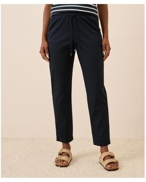 Pact The Jess Roll-up Pant In Midweight Twill - Blue