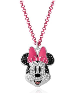 Disney Minnie Mouse Pave Pink Necklace