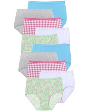 Comfort Choice Full Coverage Cotton Brief 10-pack - White