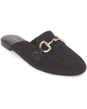 Tahari Augustine Slip-on Mule Flats - Black