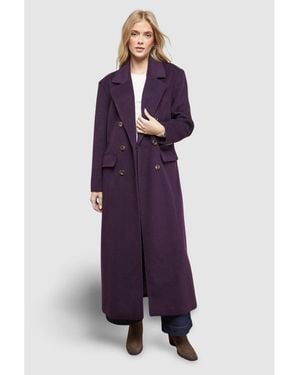 Oasis Maxi Tailored Coat - Purple