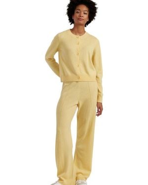 Chinti & Parker Wool And Cashmere Wide Leg Track Pant - Metallic