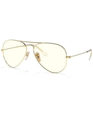 Ray-Ban Aviator Clear Evolve Photochromic Pilot Sunglasses - Metallic