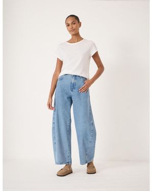 Hush Bree Horseshoe Barrel Leg Jeans - Blue