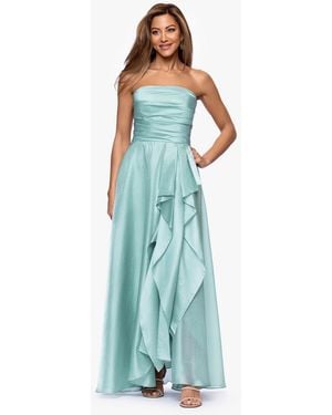 Xscape Petite Sleeveless Organza Ball Gown - Blue
