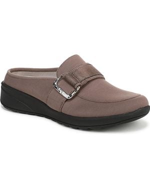 LifeStride Galleria Washable Round Toe Mules - Brown