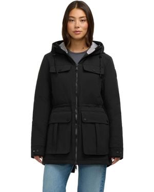 Pajar Lightweight Down-alternative Water-resistant Hooded Jacket - Black