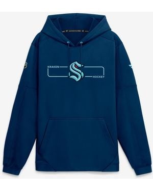 Fanatics Deep Sea Blue Seattle Kraken Authentic Pro Rink Fleece Pullover Hoodie