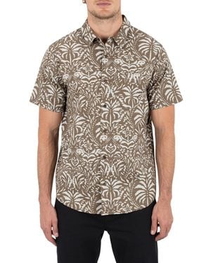 Hurley Lido Stretch Short Sleeve Shirt - Gray