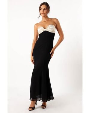 Petal & Pup Cecilia Strapless Maxi Dress - White