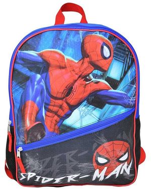 Spider-man Marvel 16" Nylon School Backpack For Boys - Blue