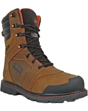 Hoss Boot Company Clash Soft Toe Insulated Work Boots - Brown