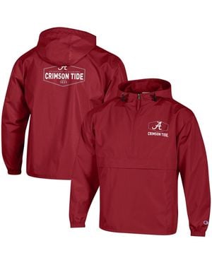 Champion Alabama Tide Delay Packable Half-zip Jacket - Red