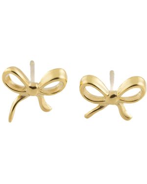 Lola Ade Petite Noeud -tone Stud Earrings - Metallic
