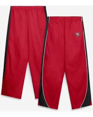 Fanatics Scarlet/black San Francisco 49ers Team First Backwards Lateral Nylon Pants - Red