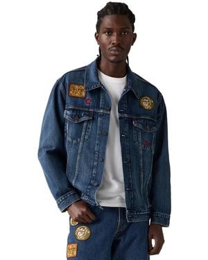 Levi's Parade Sherpa-lined Trucker Jacket - Blue