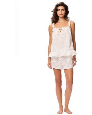 Gap Poplin Tank Top And Pull-on Shorts - White