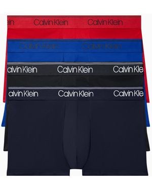 Calvin Klein 3+1 Value Pack Micro Stretch Low-rise Trunks - Blue