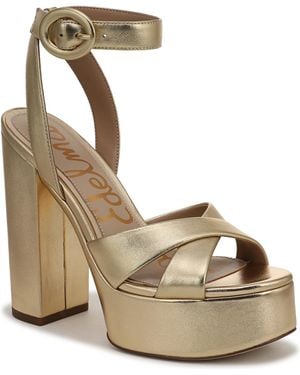 Sam Edelman Savannah Strappy Sandals - Metallic