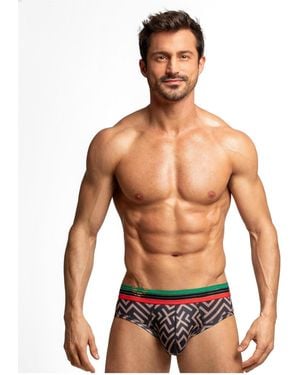 Rounderbum Soccer Edition Padded Brief - Blue
