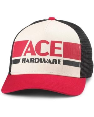American Needle Natural/red Ace Hardware Sinclair Adjustable Hat - Pink