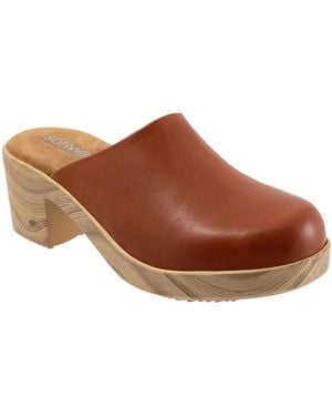 Softwalk Felida Clog - Brown