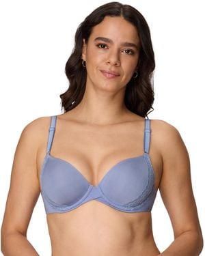 Maidenform One Fab Fit 2.0 T-shirt Shaping Underwire Bra Dm7543 - Blue