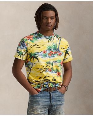 Polo Ralph Lauren Classic-fit Thistle-print Jersey T-shirt