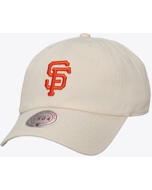 Mitchell & Ness And San Francisco Giants Off-season 1904 Strapback Adjustable Hat - White
