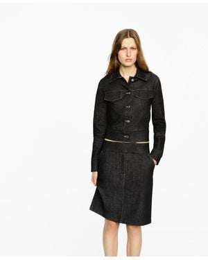 Mango Denim Midi-skirts - Black