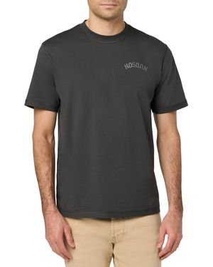 Hudson Jeans Chest Logo Graphic Detail Crewneck T-shirt - Black
