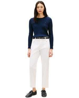 Tommy Hilfiger Twill Patch Pocket Chinos Pants - Blue