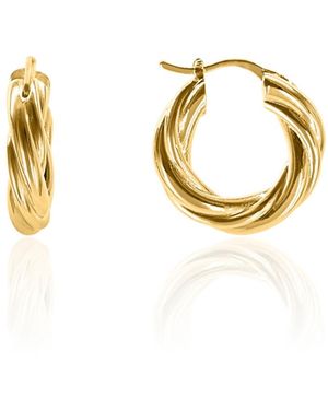 OMA THE LABEL Abma Small Hoops - Metallic