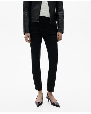 Mango Crop Skinny Pants - Black