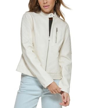 Levi's Faux Leather Biker Jacket - Multicolor