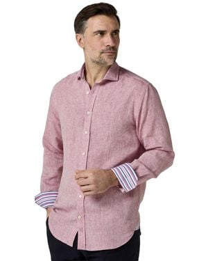 Koy Clothing Classic Linen Long Sleeve Shirt - Pink